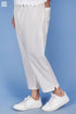 Khaadi Cotton Rose Pant In White Textured Block Print